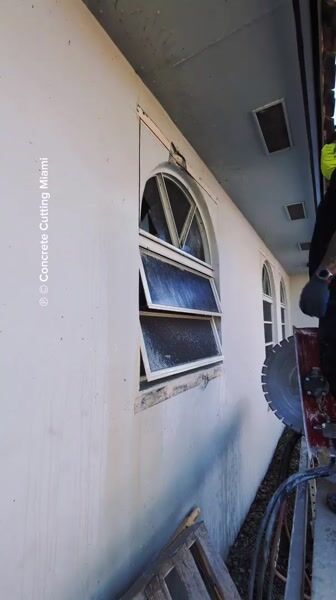 Last Day Cutting Concrete Arches in Miami