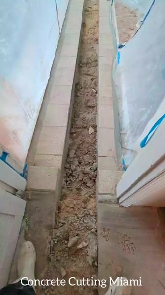 Interior Concrete Trenching for Plumbers & Electricians