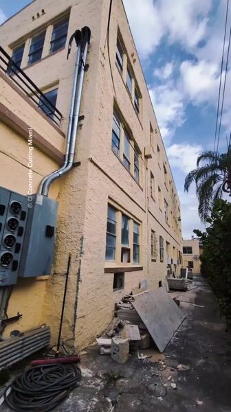 Concrete Wall Cutting for HVAC & AC Openings