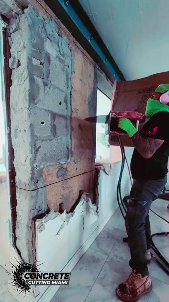 Cutting walls for sliding door