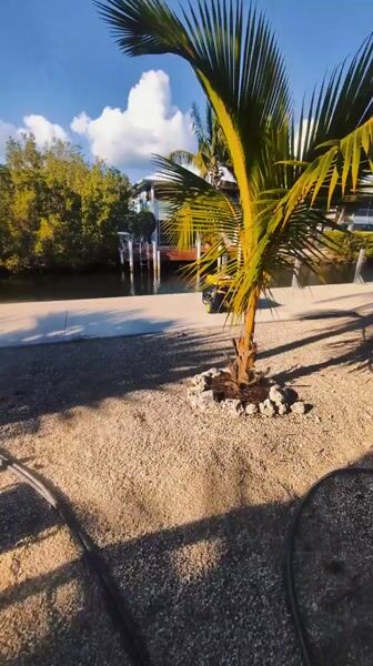 Cutting and removing sections of a boat dock in Beautiful Cudjoe Key Florida