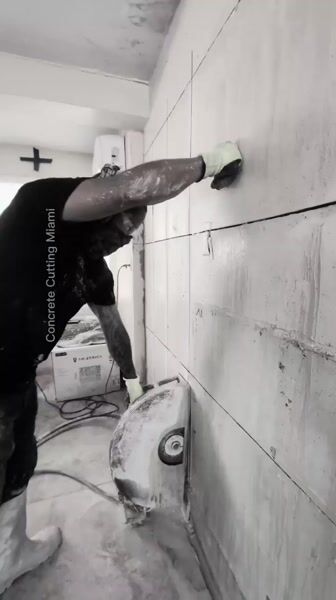 Cutting Big Wall Opening in Islamorada